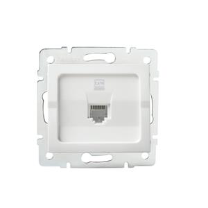 LOGI Datová zásuvka RJ45Cat 6 Jack - bílá