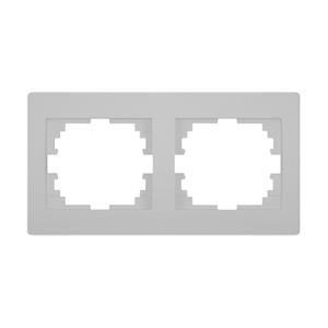 LOGI Dvojnásobný horizontální rámeček - stříbrná