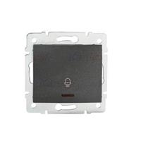 LOGI Zvonkové tlačítko s LED - grafit